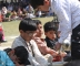 Students performing during the event